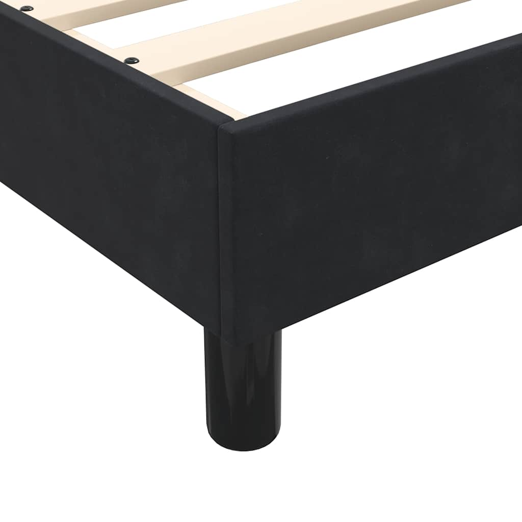 Bedframe zonder matras 120x210 cm fluweel zwart