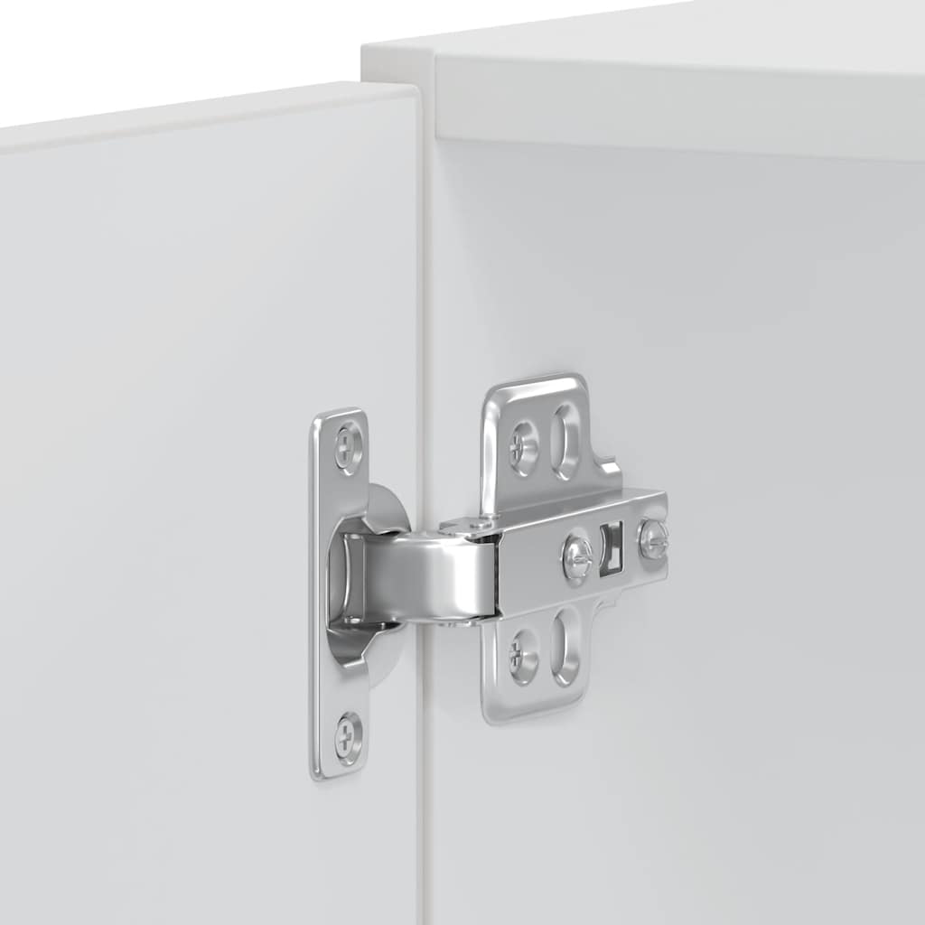 Ovenkasten 2 st Lucca bewerkt hout wit