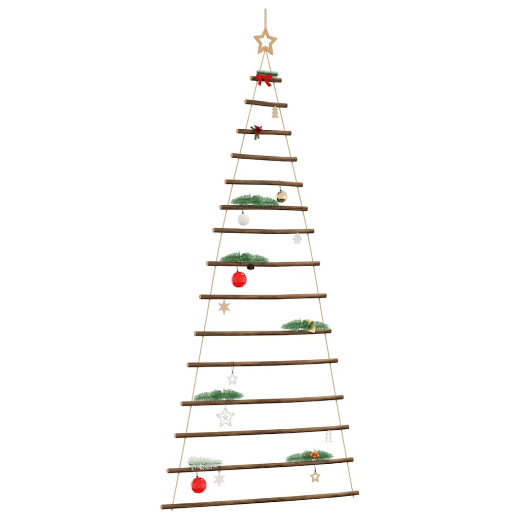 Hangende kerstboom met topster 100x210 cm natuurlijke tak