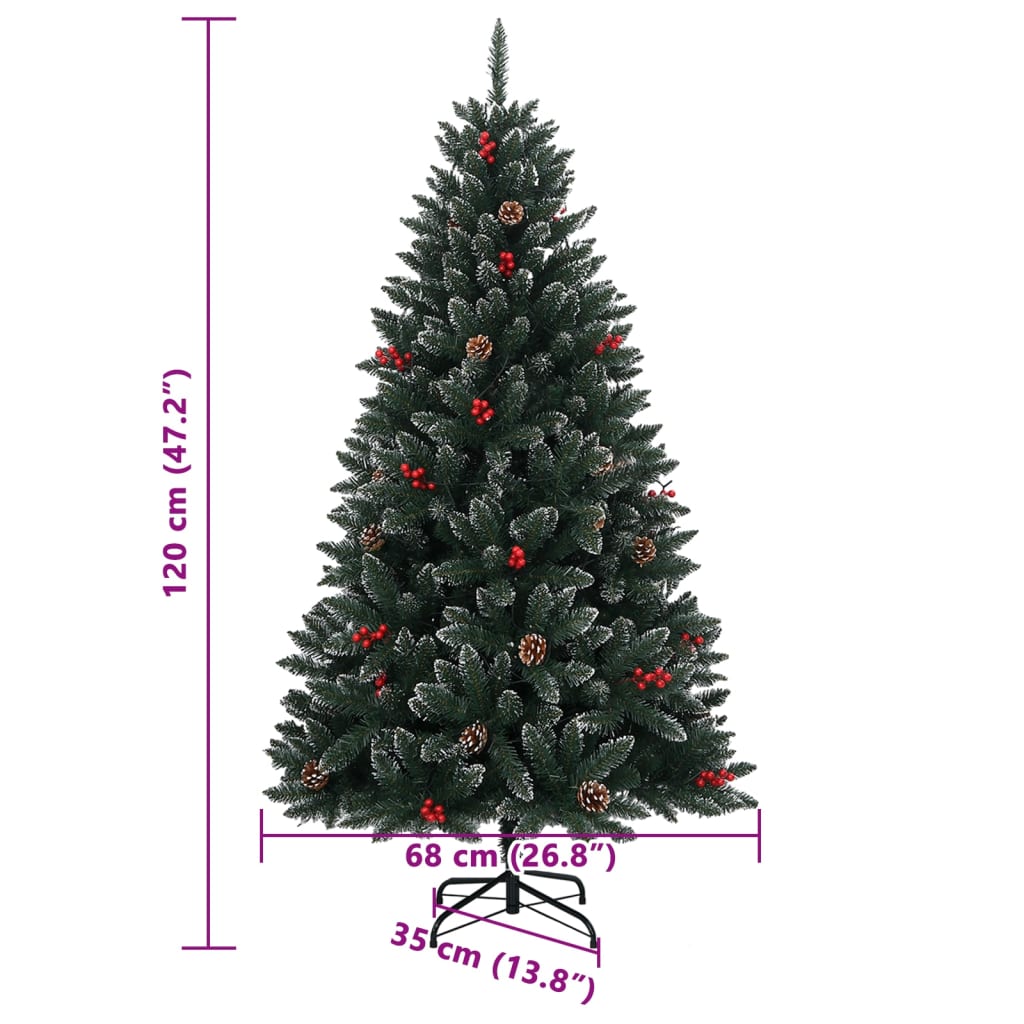Kunstkerstboom met 150 LED's 120 cm