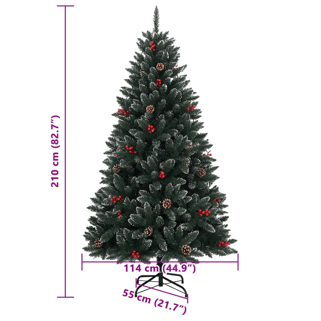 Kunstkerstboom met 300 LED's 210 cm
