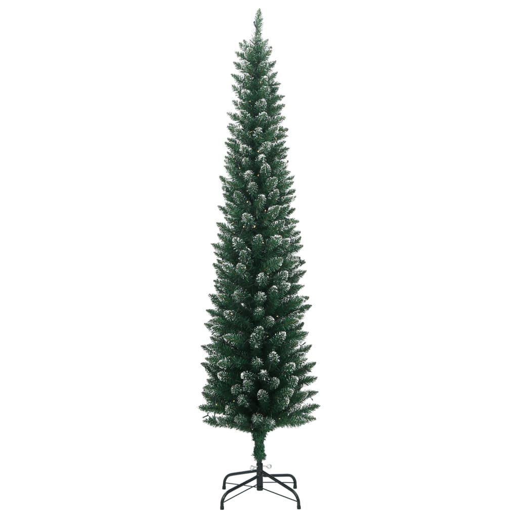 Kunstkerstboom smal met 300 LED's 210 cm