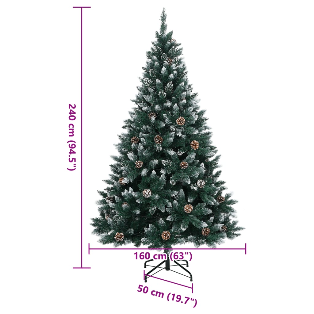 Kunstkerstboom met 300 LED's 240 cm