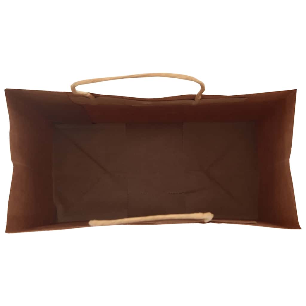 Papieren kraftzakken 250 st met hengsels 32x17x25 cm blauw