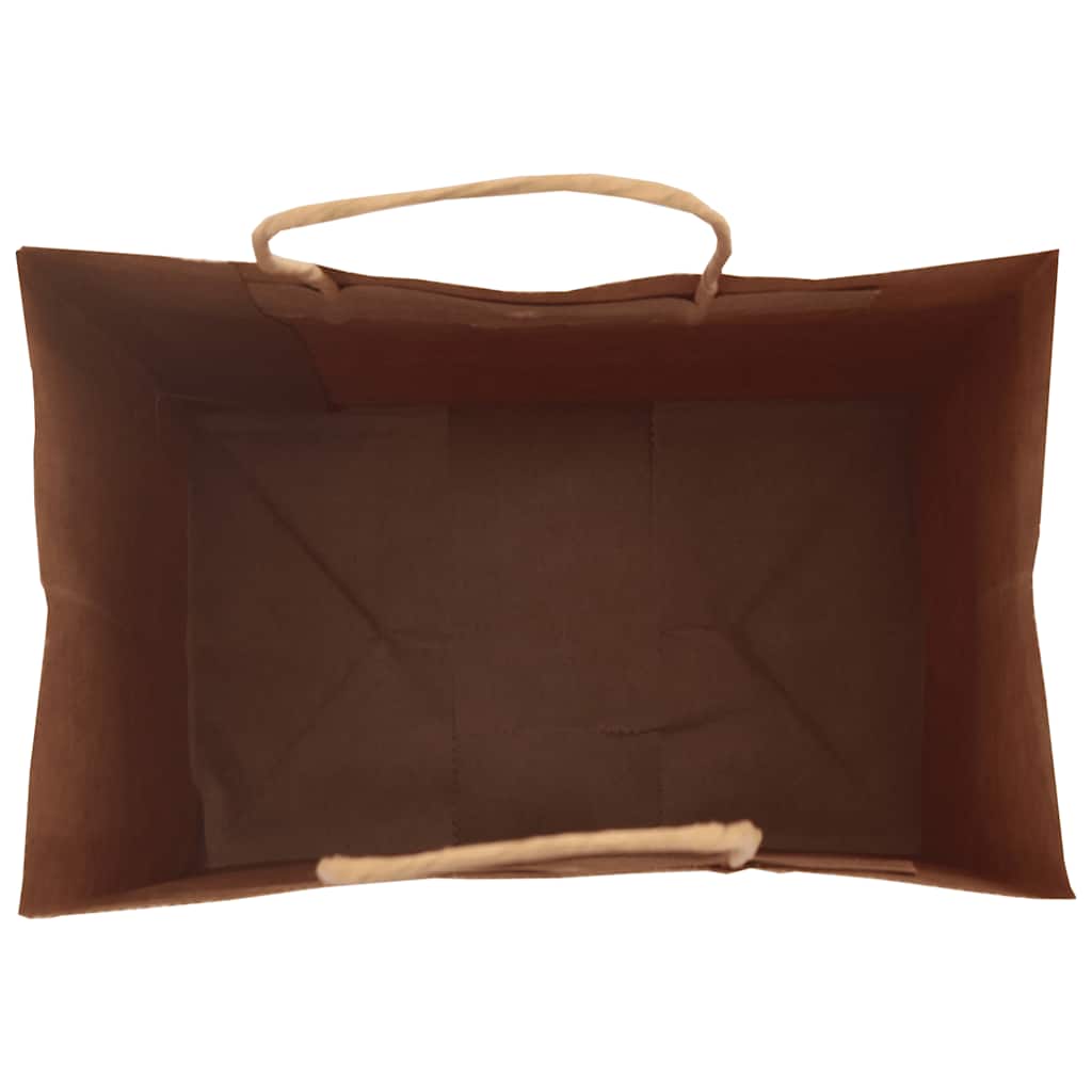 Papieren kraftzakken 250 st met hengsels 32x22x24 cm blauw