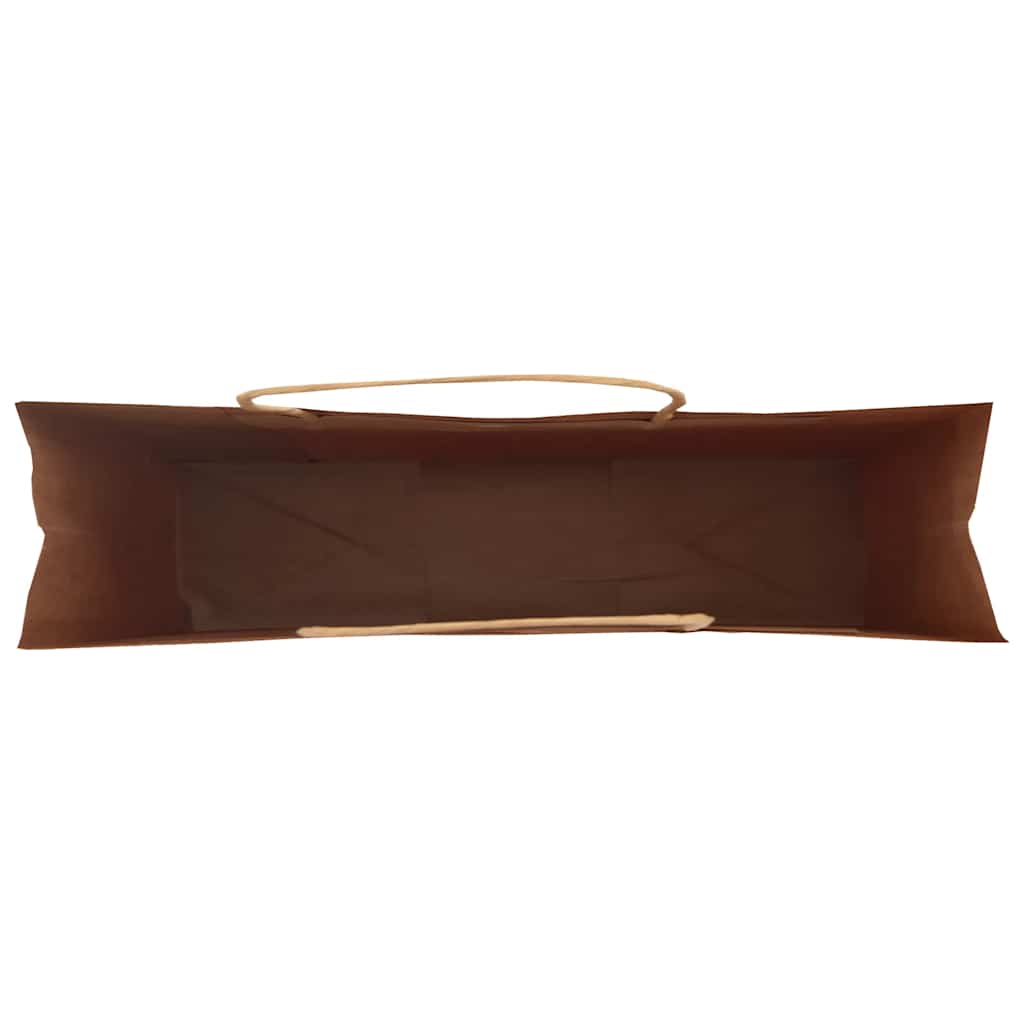 Papieren kraftzakken 50 st met hengsels 54x15x49 cm groen
