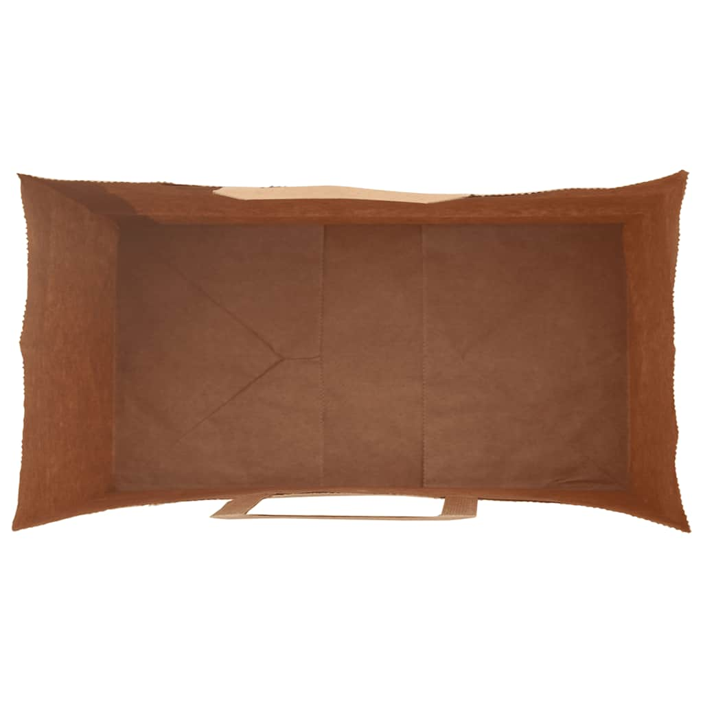 Papieren kraftzakken 250 st met hengsels 32x17x44 cm zwart