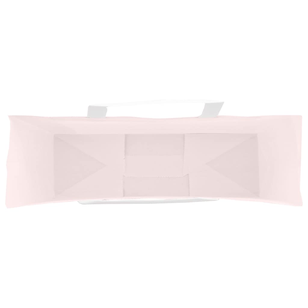 Papieren kraftzakken 250 st met hengsels 54x15x49 cm roze