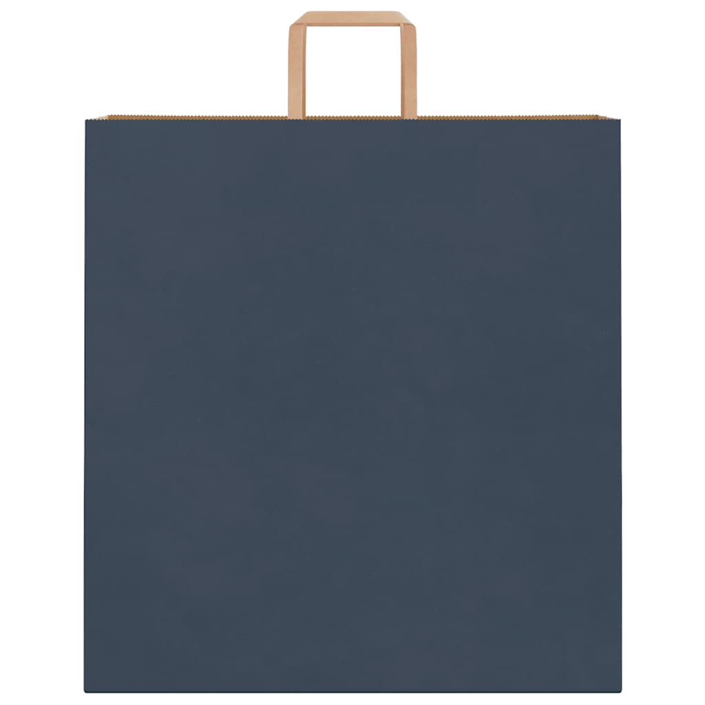 Papieren kraftzakken 50 st met hengsels 45x17x48 cm blauw