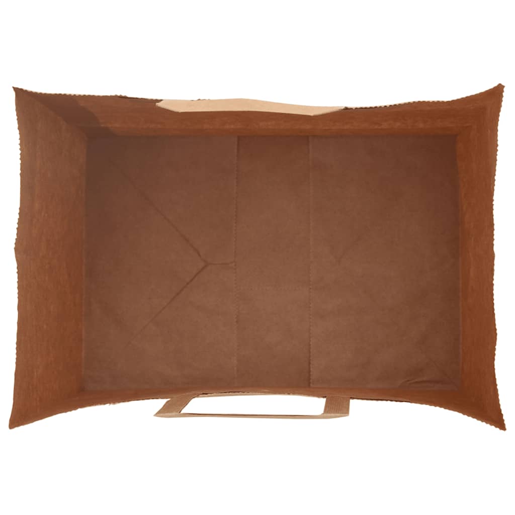 Papieren kraftzakken 250 st met hengsels 32x22x24 cm blauw