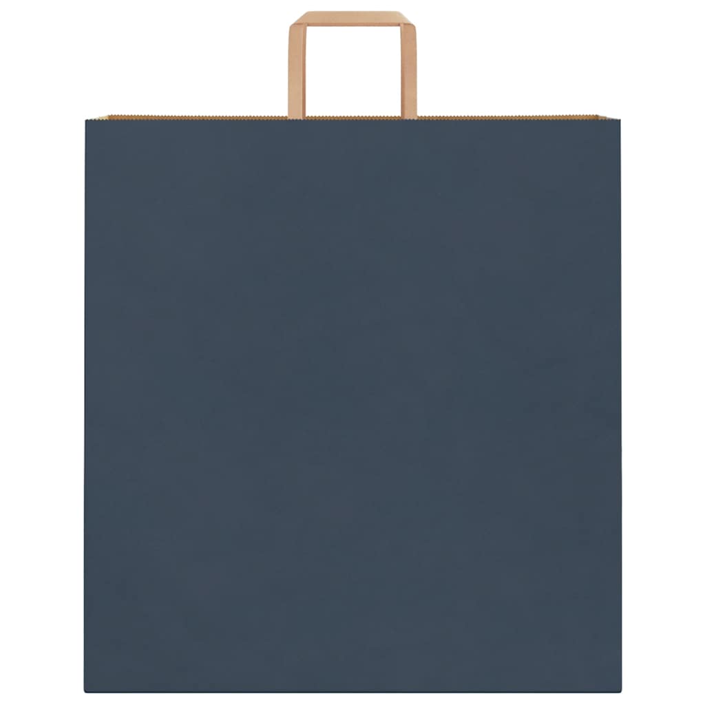 Papieren kraftzakken 250 st met hengsels 45x17x48 cm blauw