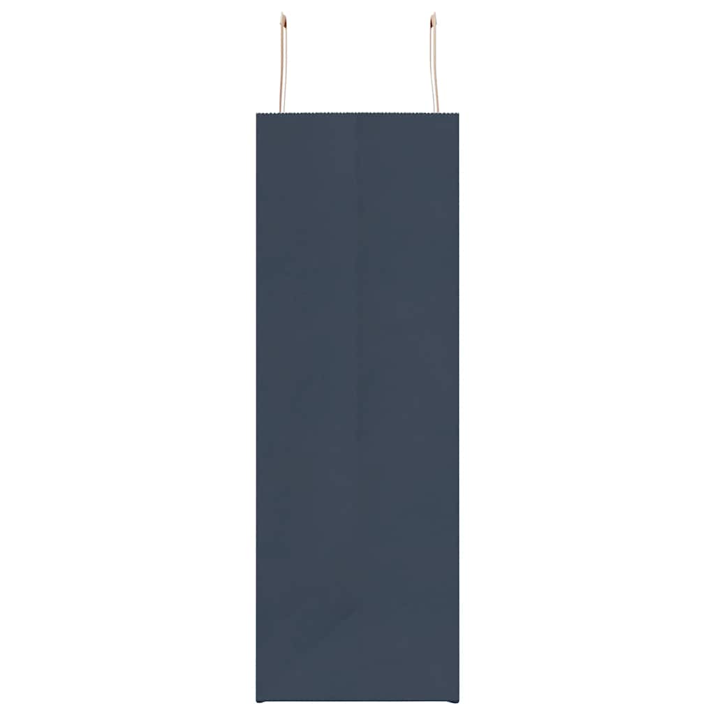Papieren kraftzakken 250 st met hengsels 45x17x48 cm blauw