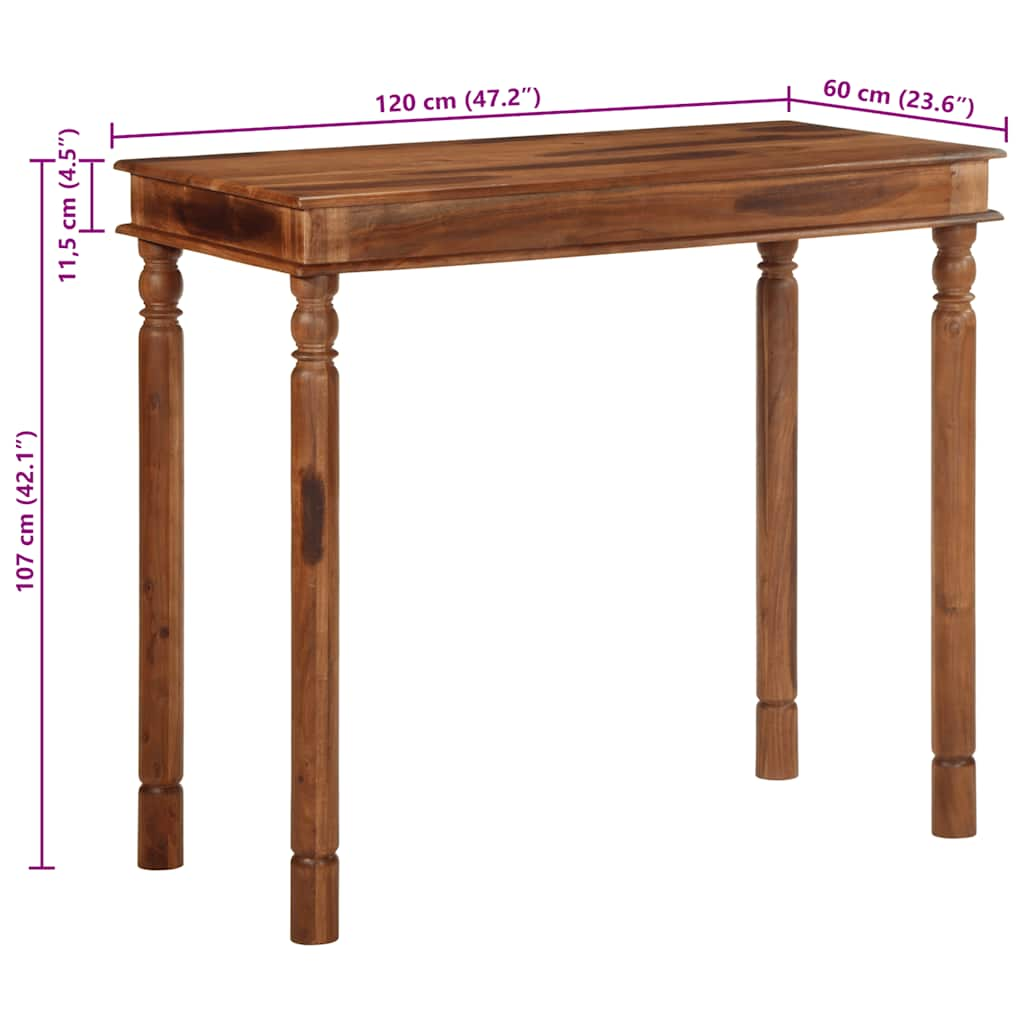 Bartafel 120x60x107 cm massief acaciahout