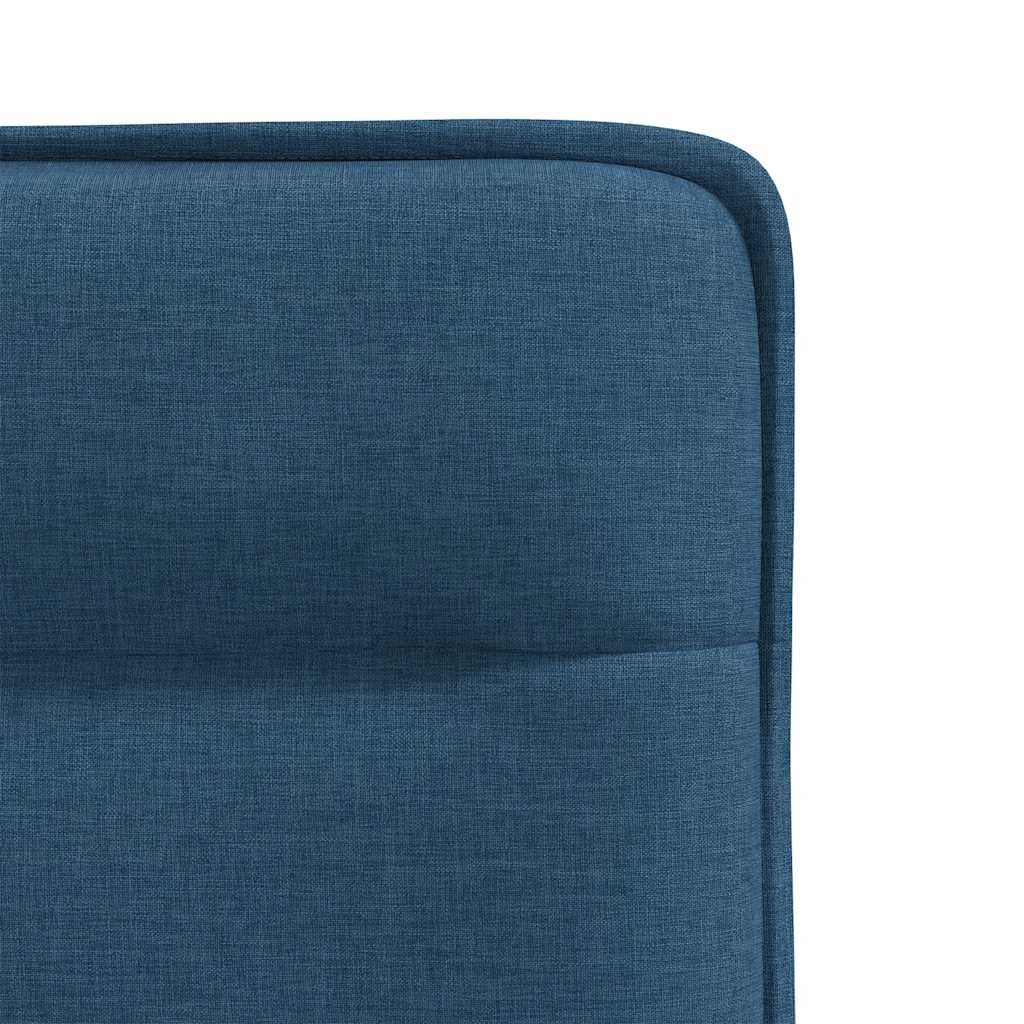 Eetkamerstoelen 4 st stof blauw