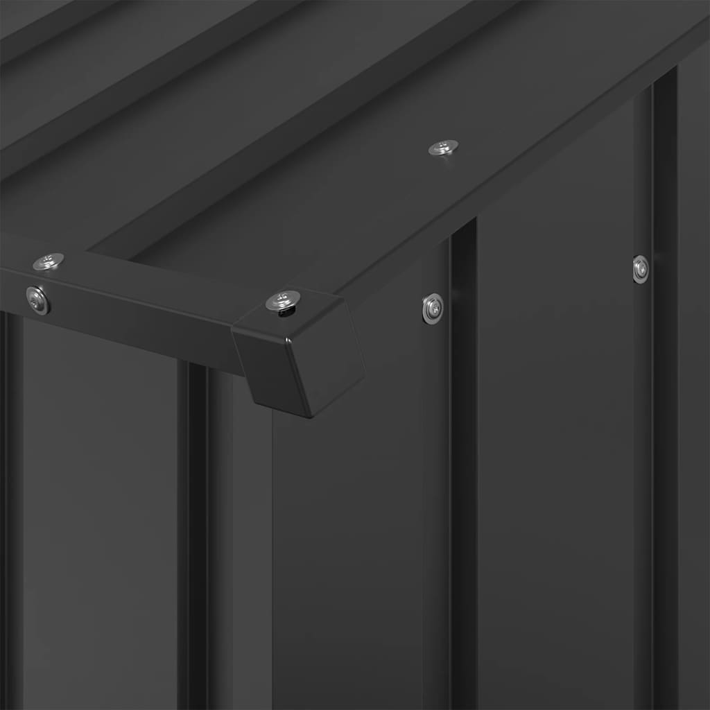 Hondenhok met dak 114x202x101 cm gegalvaniseerd staal