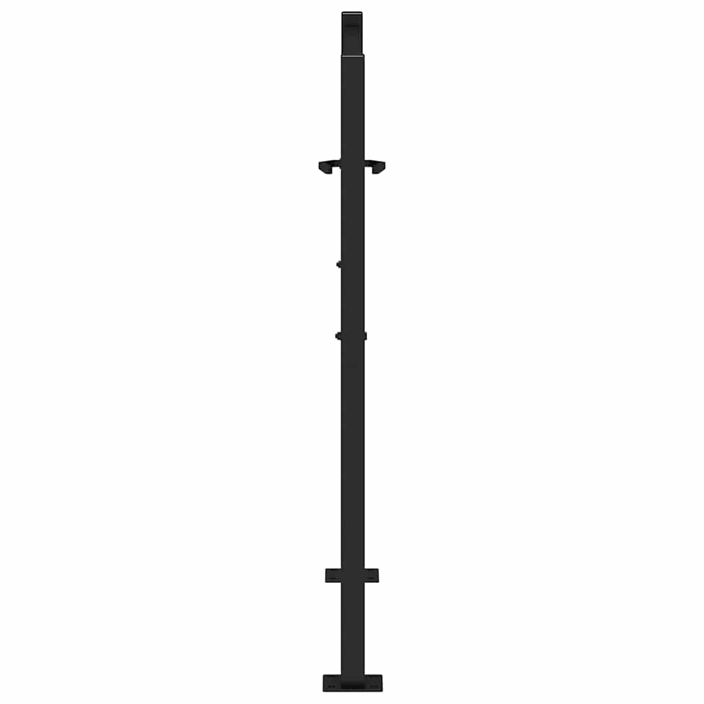 Poort met lichtontwerp 105x105 cm staal zwart