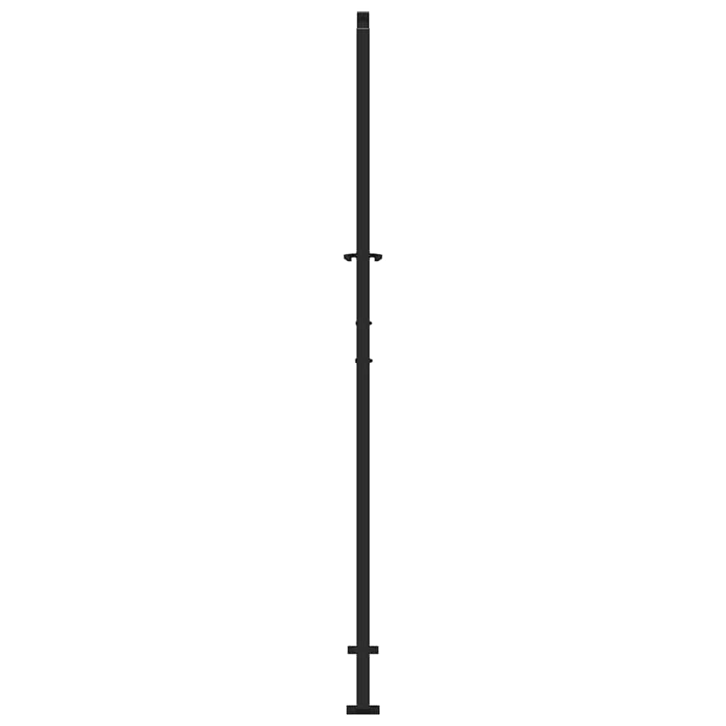 Poort met lichtontwerp 105x205 cm staal zwart
