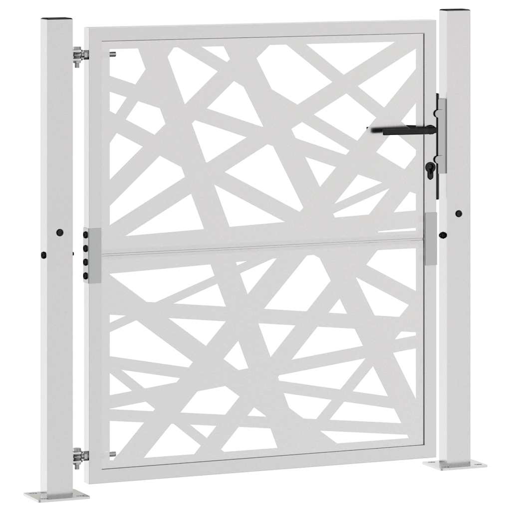 Poort met lichtontwerp 105x105 cm weervast staal