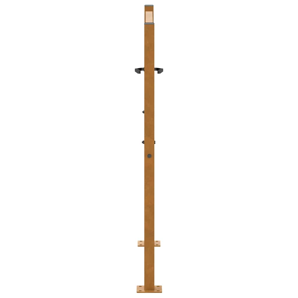Poort met lichtontwerp 105x105 cm weervast staal