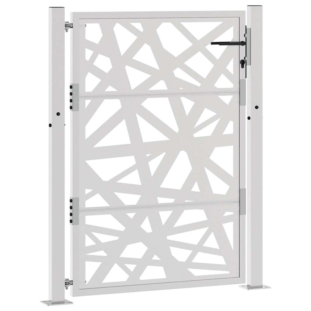 Poort met lichtontwerp 105x130 cm weervast staal