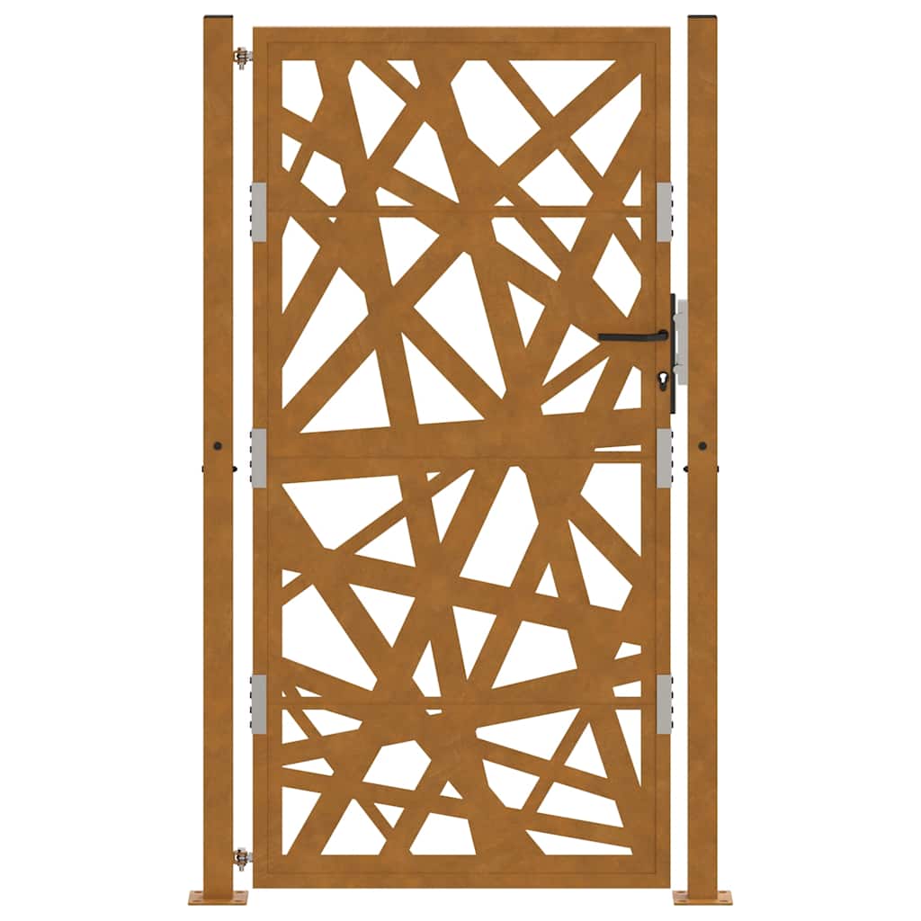 Poort met lichtontwerp 105x180 cm weervast staal