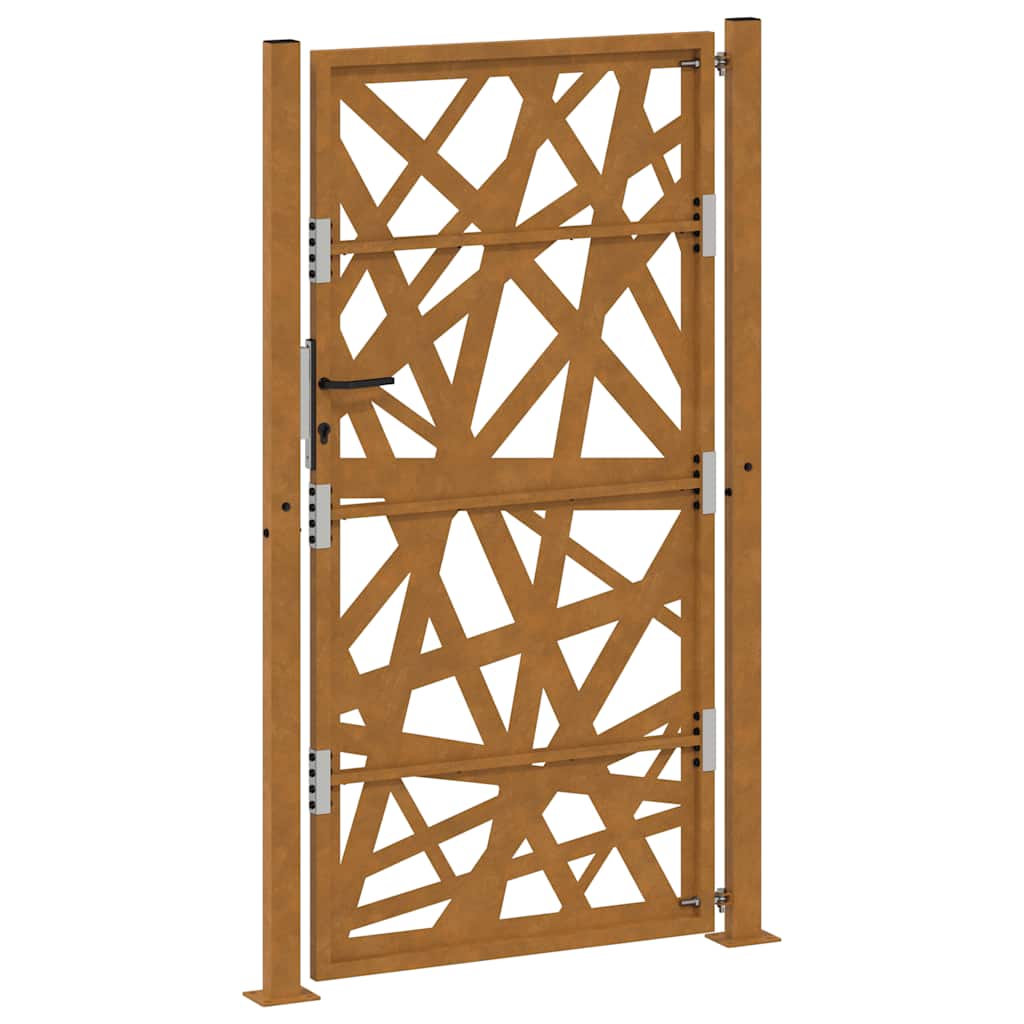 Poort met lichtontwerp 105x180 cm weervast staal