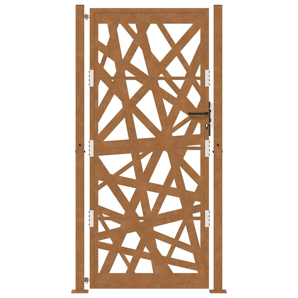 Poort met lichtontwerp 105x205 cm weervast staal