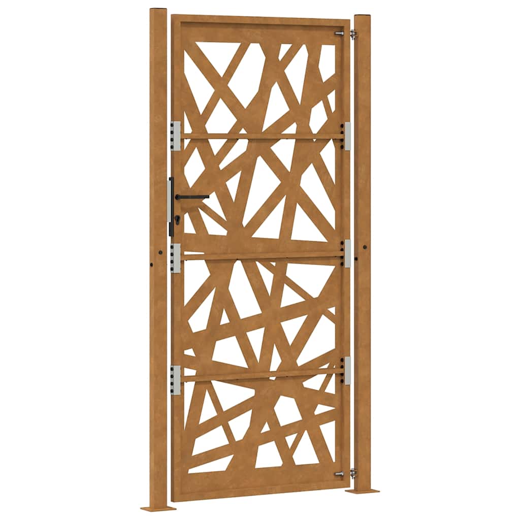 Poort met lichtontwerp 105x205 cm weervast staal