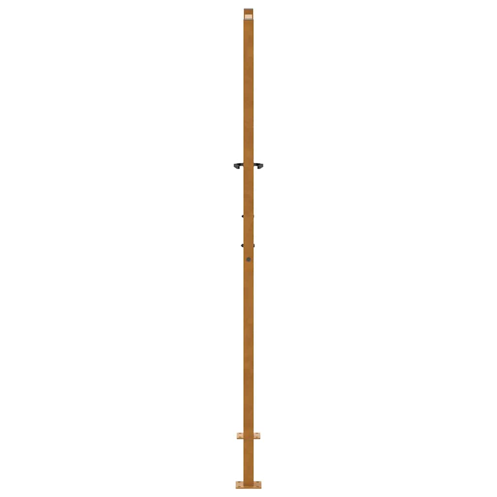 Poort met golfontwerp 105x180 cm weervast staal