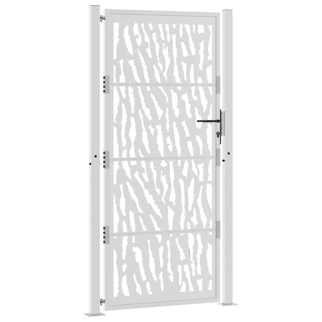 Poort met sporenontwerp 105x205 cm weervast staal