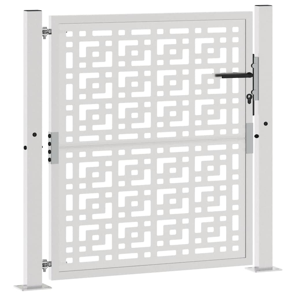 Poort met kruisontwerp 105x105 cm weervast staal
