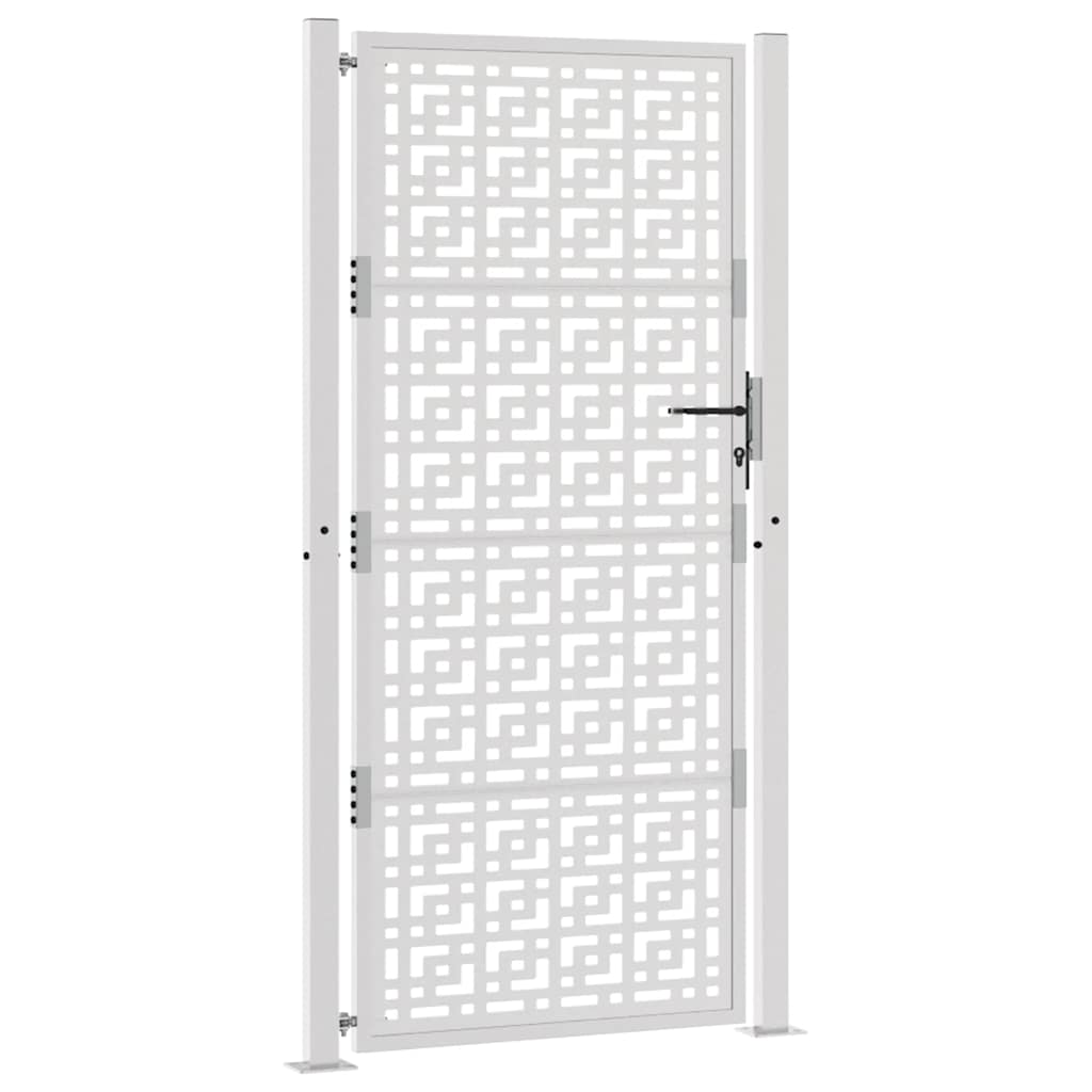 Poort met kruisontwerp 105x205 cm weervast staal