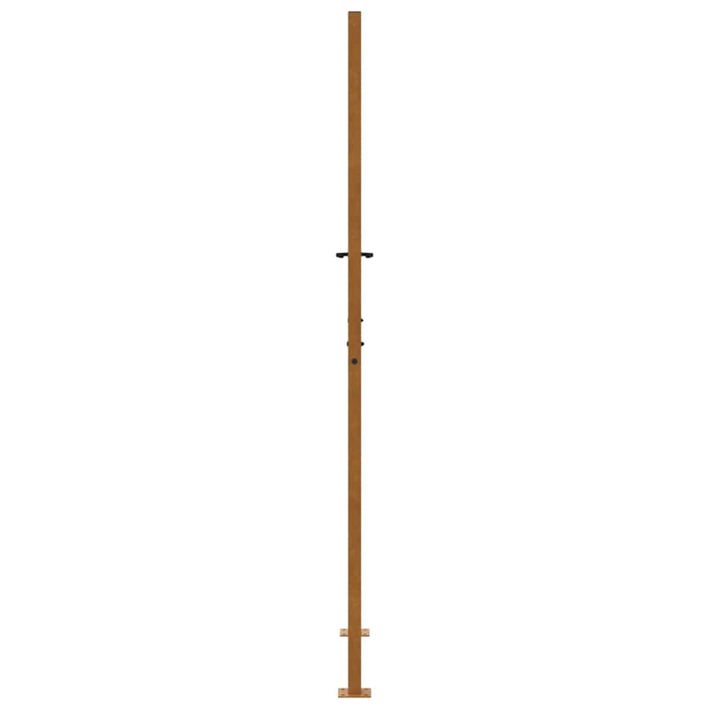 Poort met kruisontwerp 105x205 cm weervast staal
