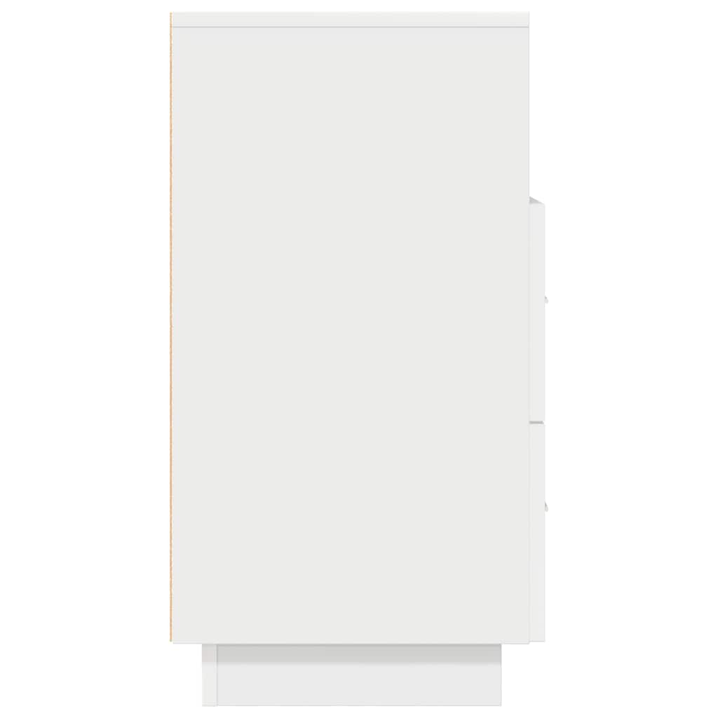 Nachtkastjes 2 st met 2 lades 36x36x68 cm wit