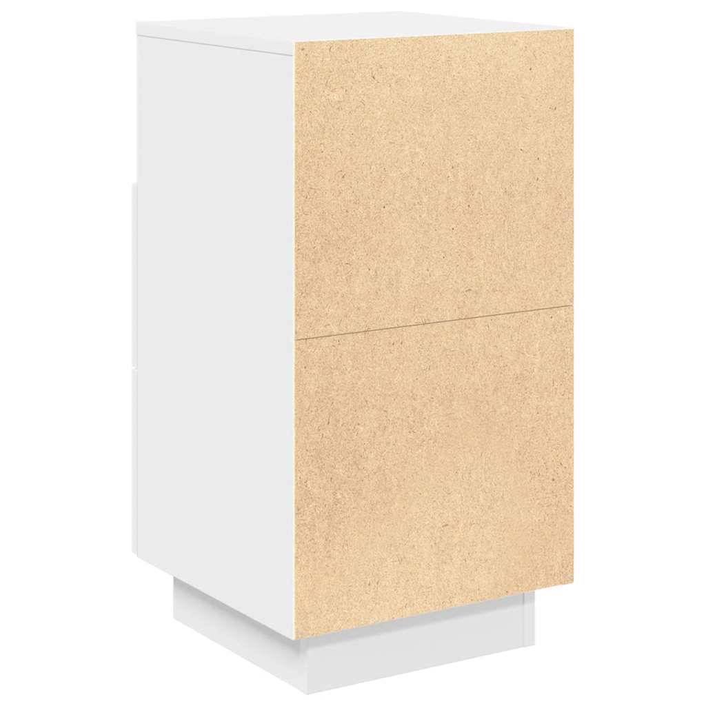 Nachtkastjes 2 st met 2 lades 36x36x68 cm wit