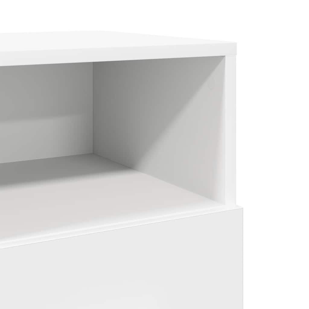 Nachtkastjes 2 st met 2 lades 36x36x68 cm wit