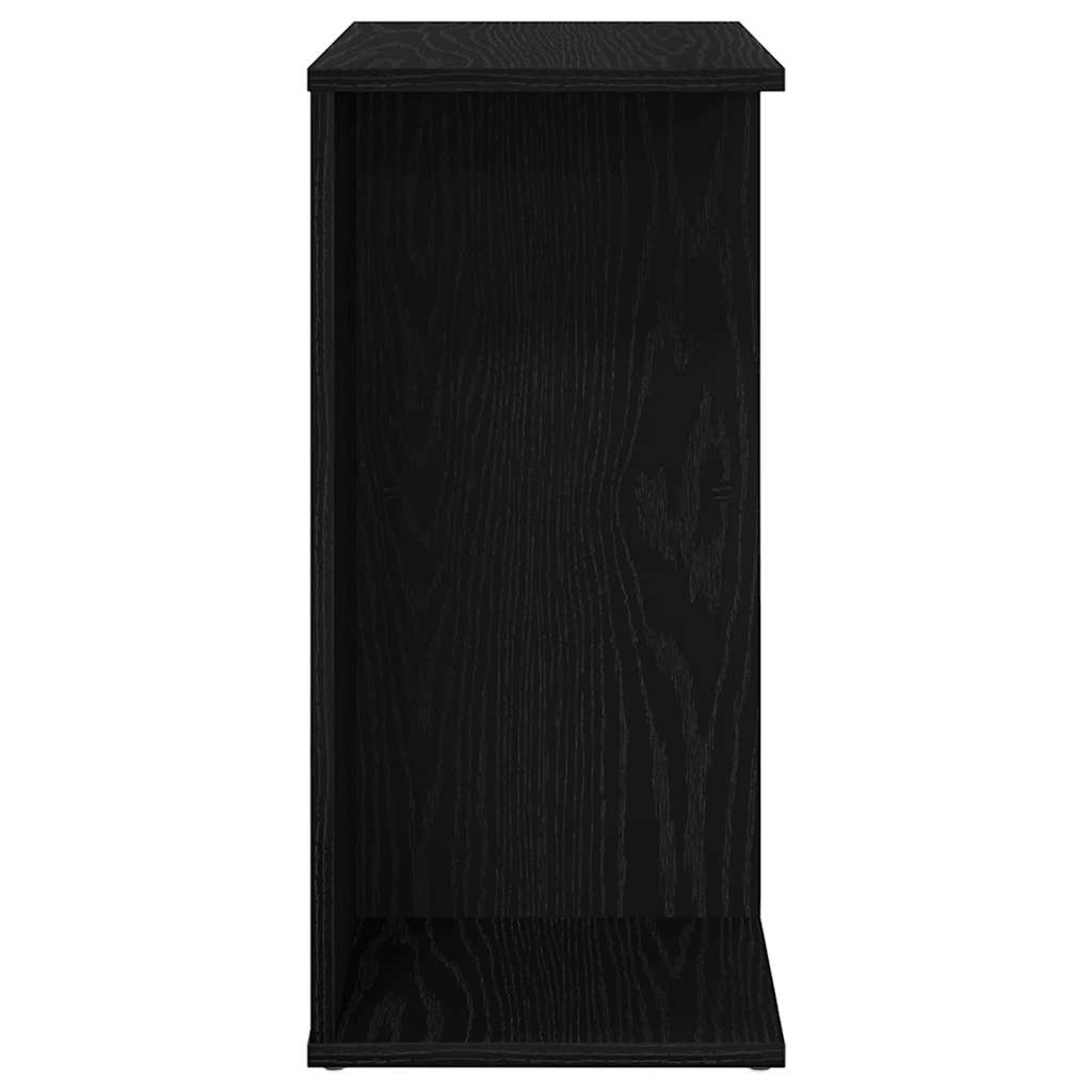 Nachtkastjes 2 st 46,5x29x61 cm bewerkt hout zwart eikenkleur