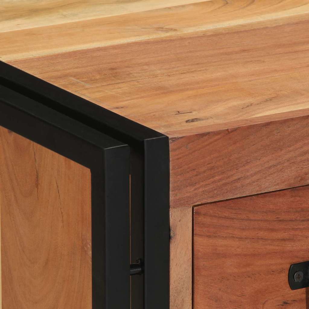 Nachtkastje met lade Bruin 40 x 40 x 59 cm Massief acaciahout