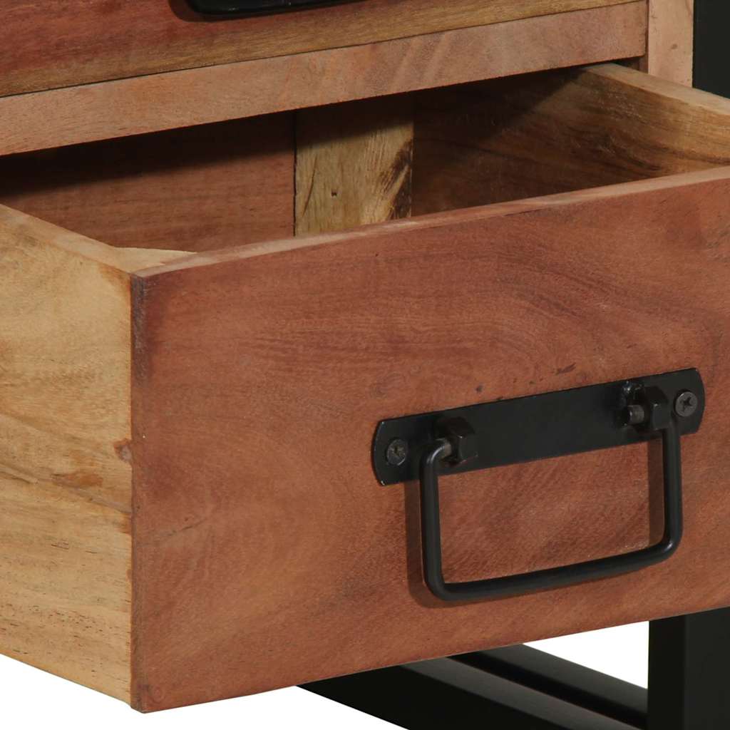 Nachtkastje met lade Bruin 40 x 40 x 59 cm Massief acaciahout