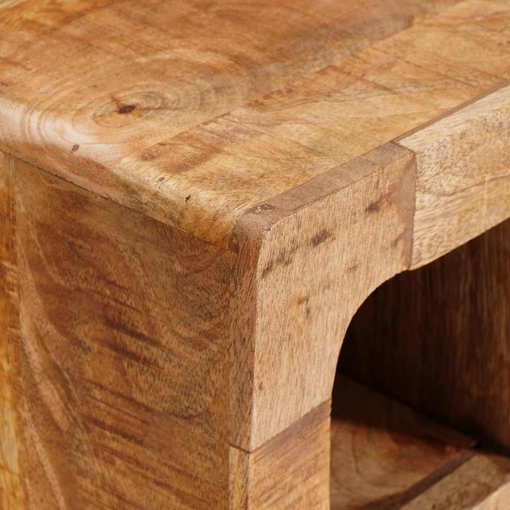 Wijnrek Wandgemonteerd Bruin 44 x 30 x 35 cm massief mangohout