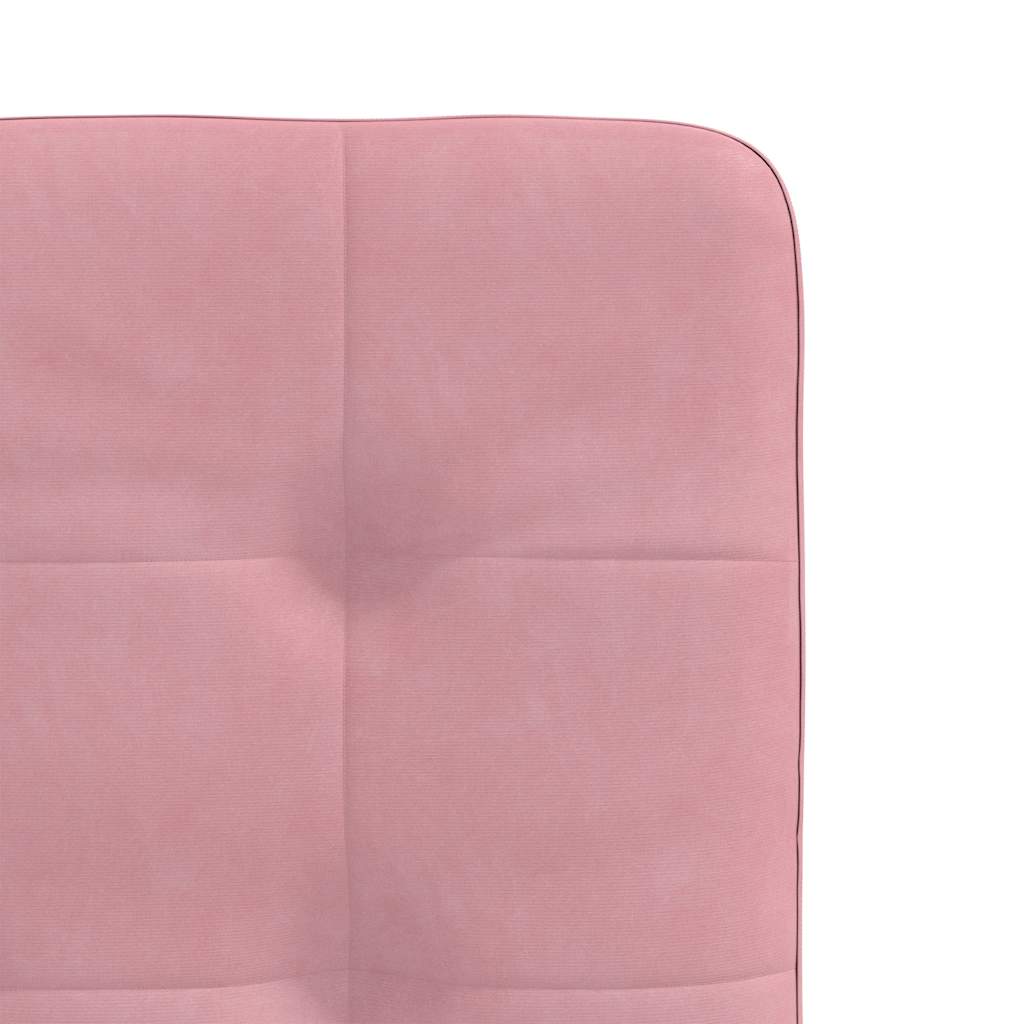 Eetkamerstoelen 2 st fluweel roze