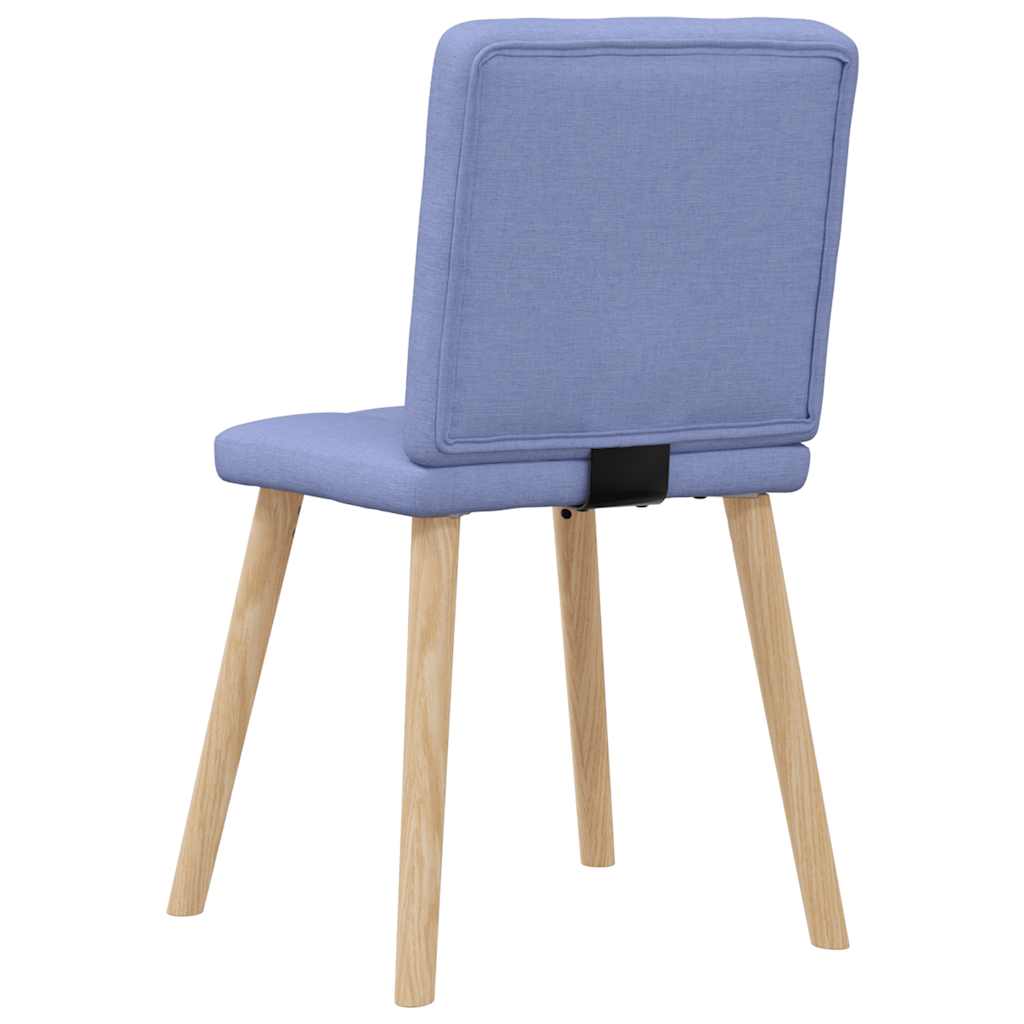 Eetkamerstoelen 2 st stof jeansblauw