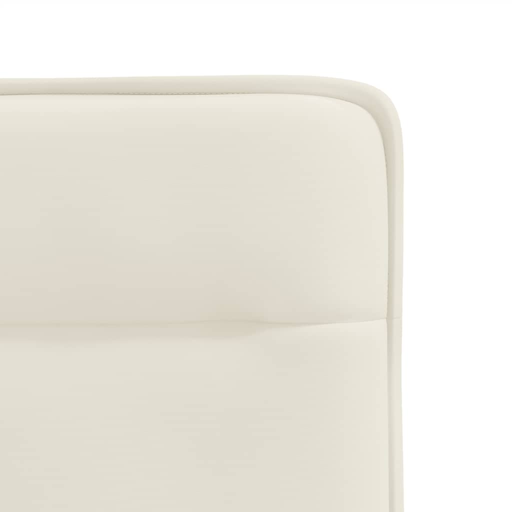 Eetkamerstoelen 2 st fluweel crèmekleurig