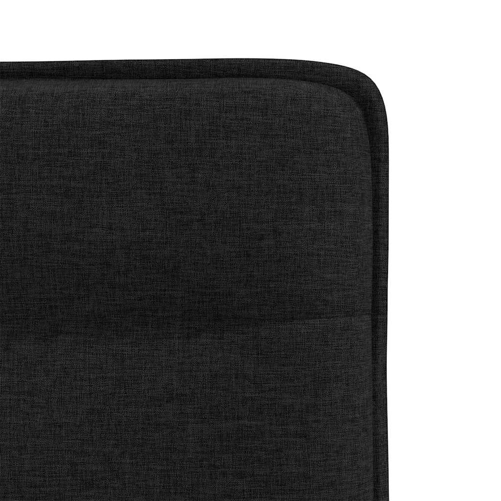 Eetkamerstoelen 2 st stof zwart