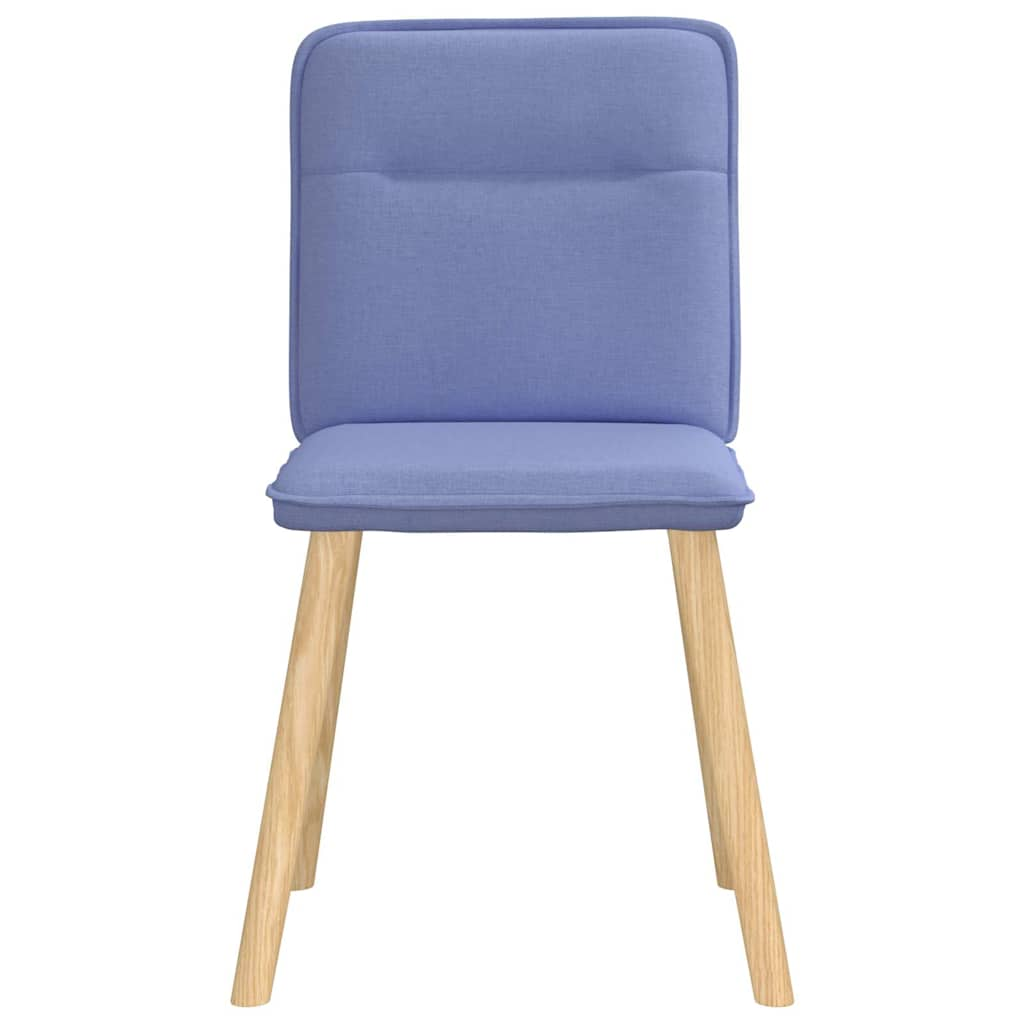 Eetkamerstoelen 2 st stof jeansblauw