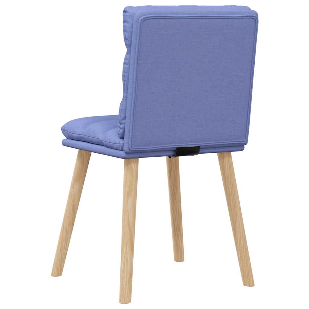 Eetkamerstoelen 2 st stof jeansblauw