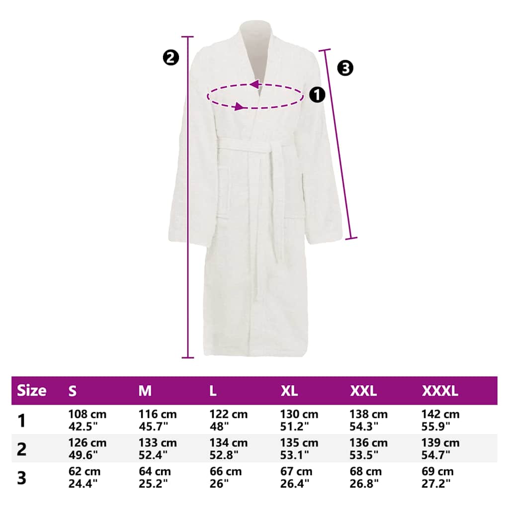 Badjas KINN s Katoen