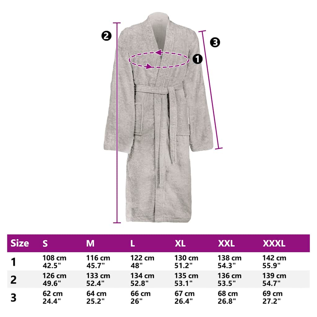 Badjas KINN s Katoen