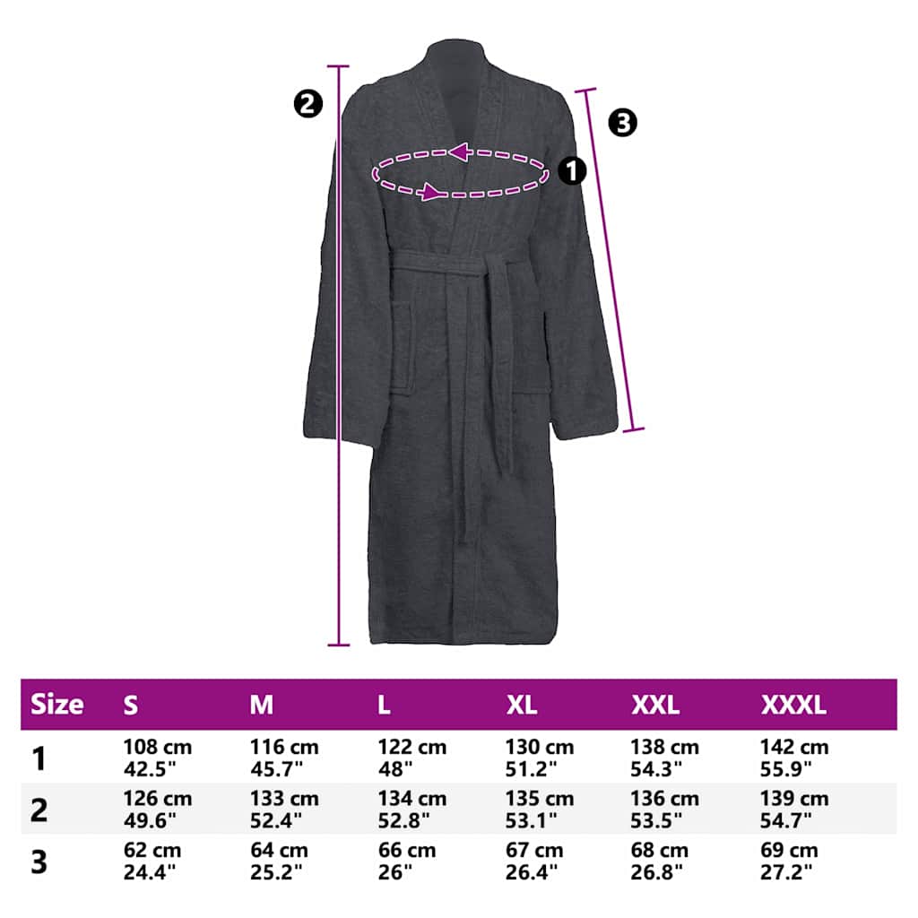 Badjas KINN s Katoen