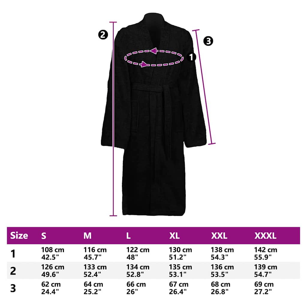 Badjas KINN s Katoen